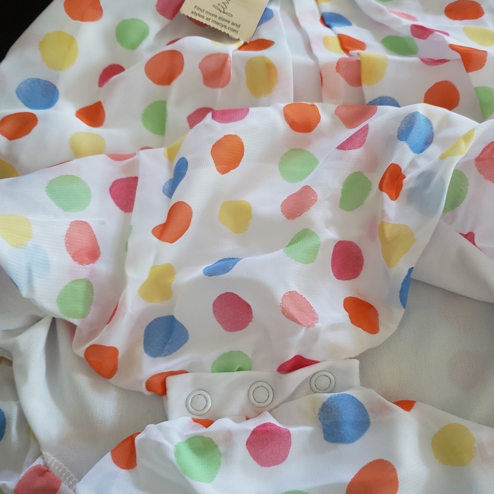 Chiffon baby girl bubble romper - Picture 3 of 3